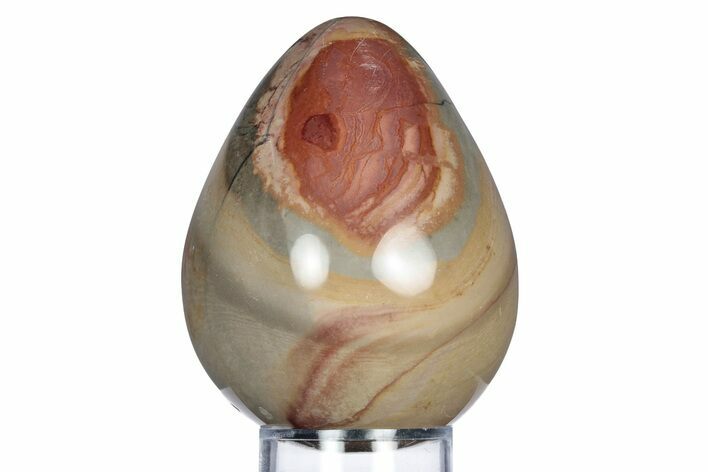 Polished Polychrome Jasper Egg - Madagascar #318151